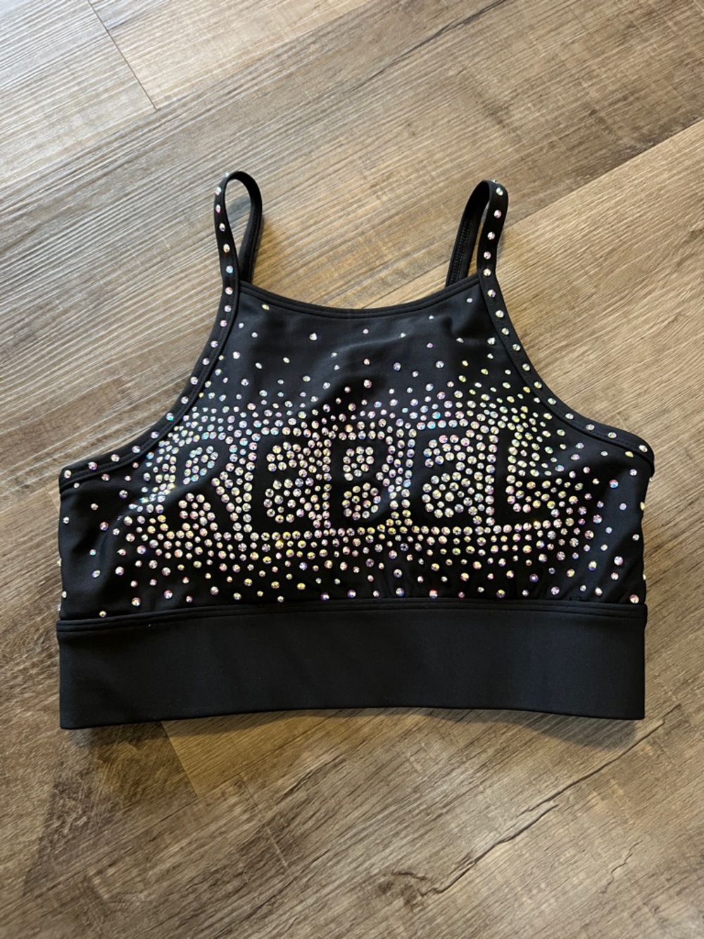 Rebel Athletic Gilmore Sports Bra in Black size AXS - Picture 3 of 8